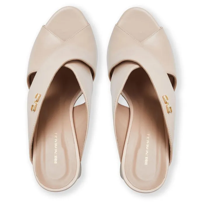 Women Sandals and Slides Bruno Magli FATIMA Cross Band Heel BLUSH
