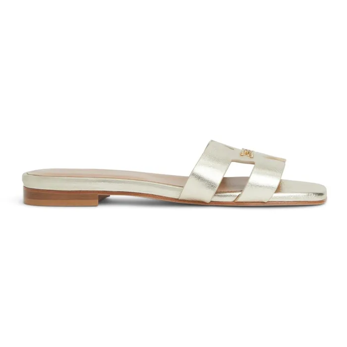 Women Sandals and Slides Bruno Magli FINA Single Band Sandal GOLD METALLIC