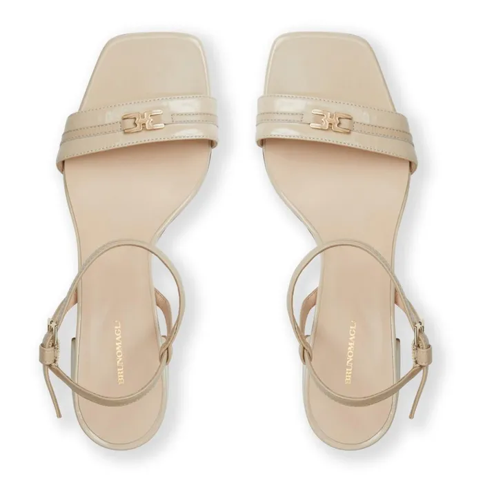 Women Sandals and Slides Bruno Magli PHOEBE Sandal BEIGE PATENT