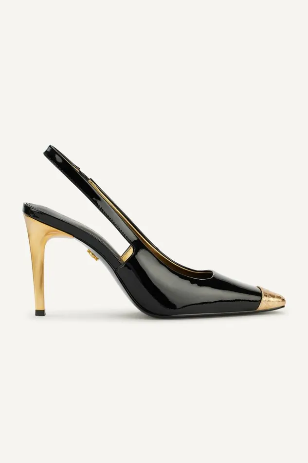 Women SAVITA SLINGBACK PUMP Black Donna Karan New York Heels And Wedges Women SAVITA SLINGBACK PUMP Black Donna Karan New York Heels And Wedges