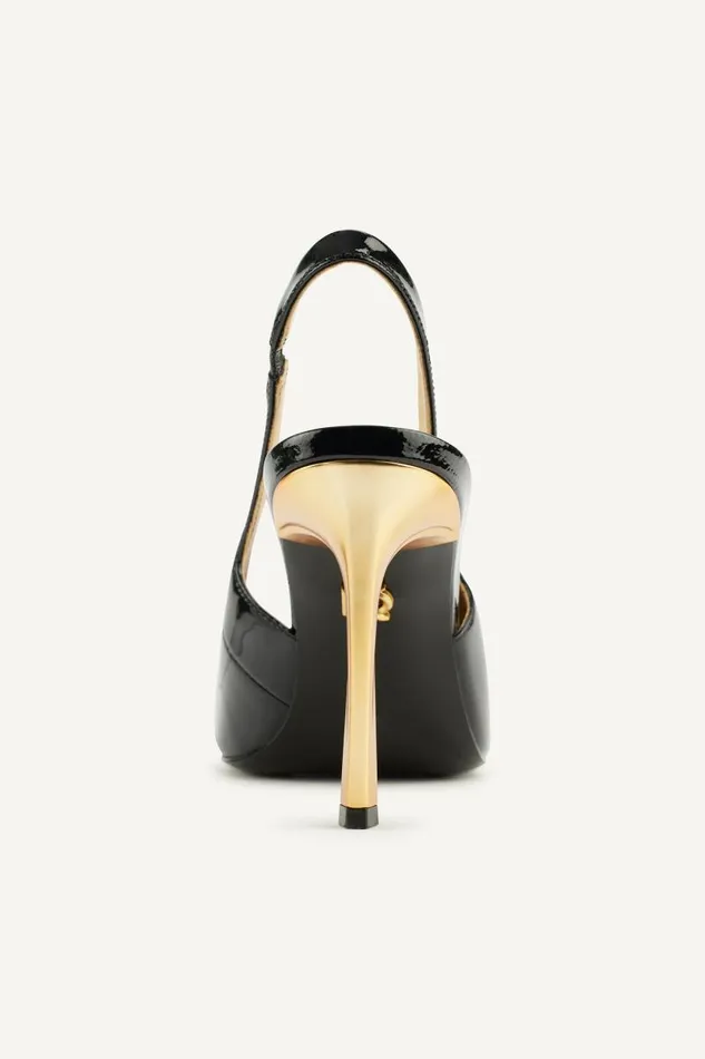 Women SAVITA SLINGBACK PUMP Black Donna Karan New York Heels And Wedges Women SAVITA SLINGBACK PUMP Black Donna Karan New York Heels And Wedges