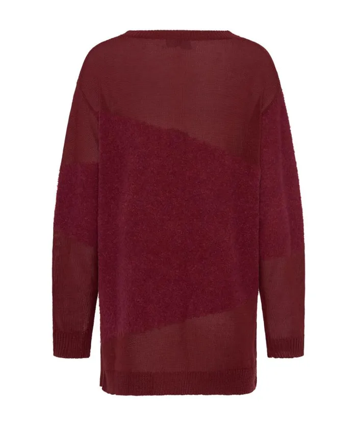 Women SHATTERED CREW KNIT SWEATER RED One Teaspoon Knitwear Women SHATTERED CREW KNIT SWEATER RED One Teaspoon Knitwear