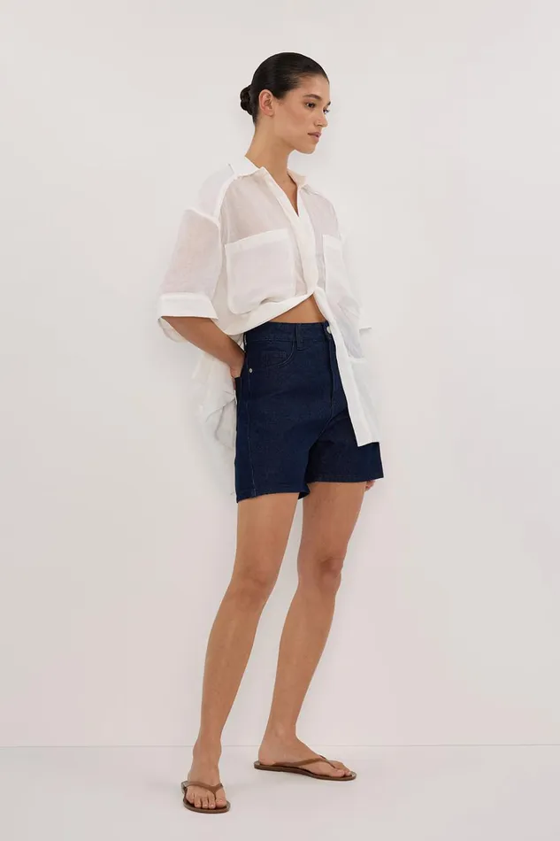 Women Shorts DISSH FINN INDIGO DENIM SHORT