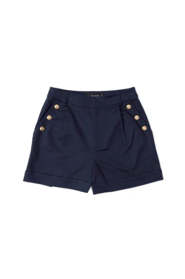 Women Shorts Holland Cooper Amoria Tailored Short Ink Navy Women Shorts Holland Cooper Amoria Tailored Short Ink Navy