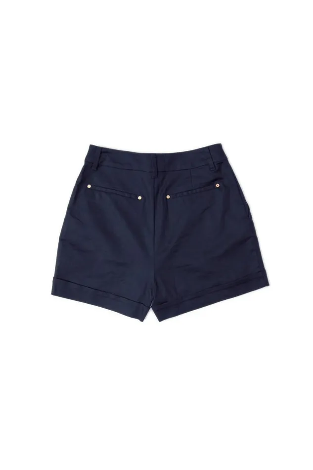 Women Shorts Holland Cooper Amoria Tailored Short Ink Navy Women Shorts Holland Cooper Amoria Tailored Short Ink Navy