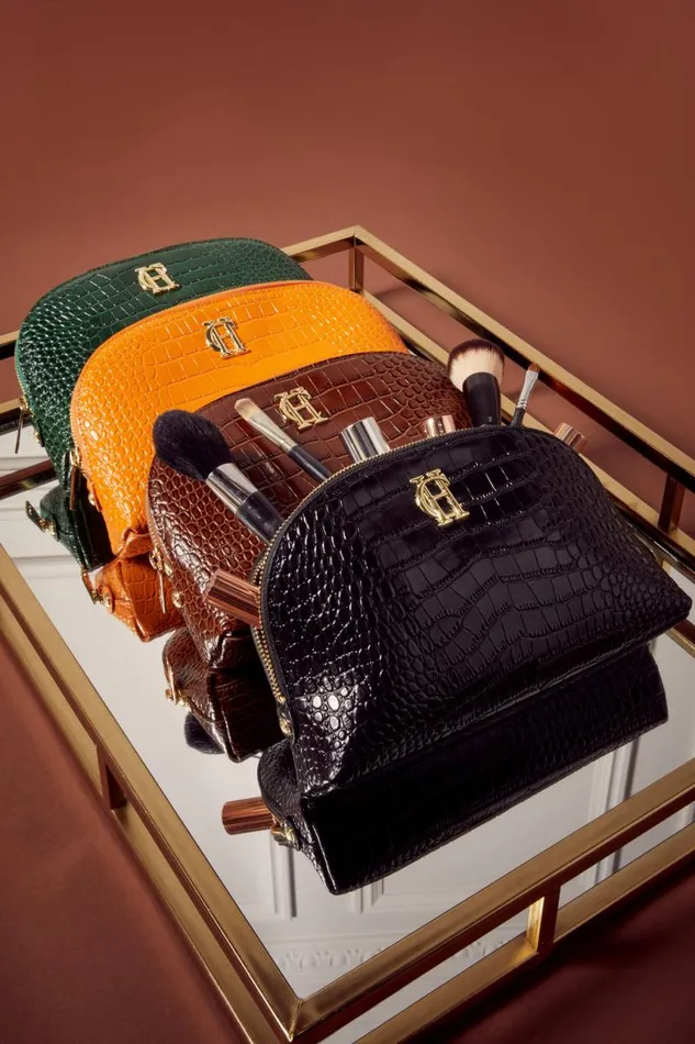 Women Small Leather Goods Holland Cooper Chelsea Makeup Bag Emerald Croc Women Small Leather Goods Holland Cooper Chelsea Makeup Bag Emerald Croc