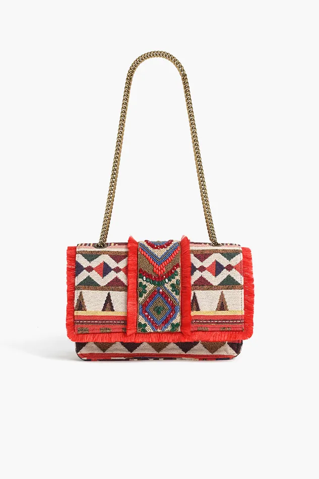 Women Southwest Sante Fe Beaded Shoulder Bag Shoulder Bags America and Beyond