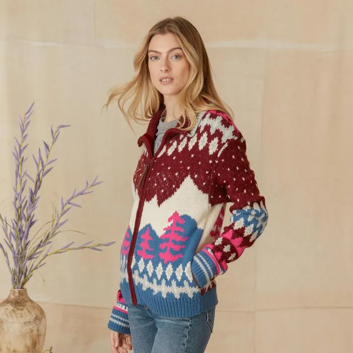 Women Starlit Slopes Cardigan Petite Maroon Sundance Catalog Sweaters Women Starlit Slopes Cardigan Petite Maroon Sundance Catalog Sweaters