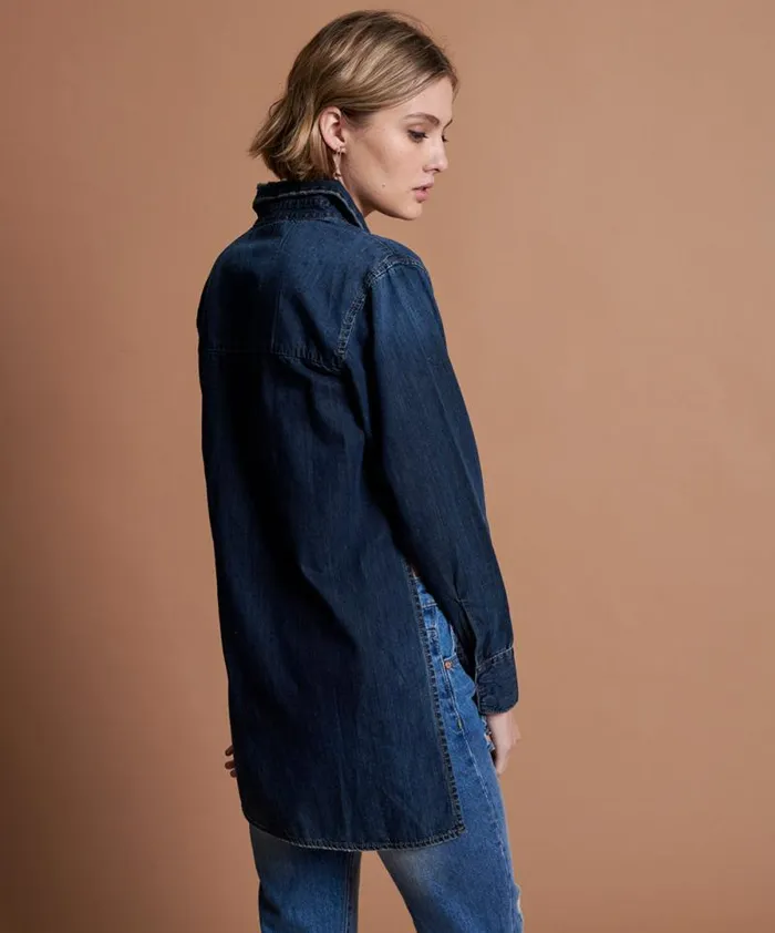Women STONE COLD DENIM SHIRT One Teaspoon Denim Tops Women STONE COLD DENIM SHIRT One Teaspoon Denim Tops
