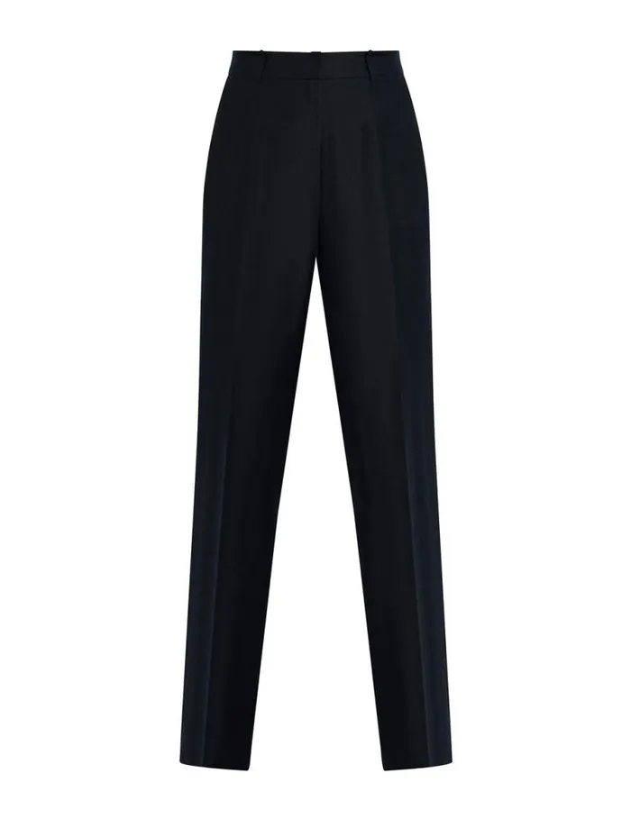 Women Straight Leg Linen Pant Black BCBG Suiting Women Straight Leg Linen Pant Black BCBG Suiting