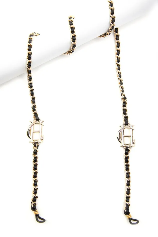 Women Sunglasses Holland Cooper Milan Glasses Chain Black Gold