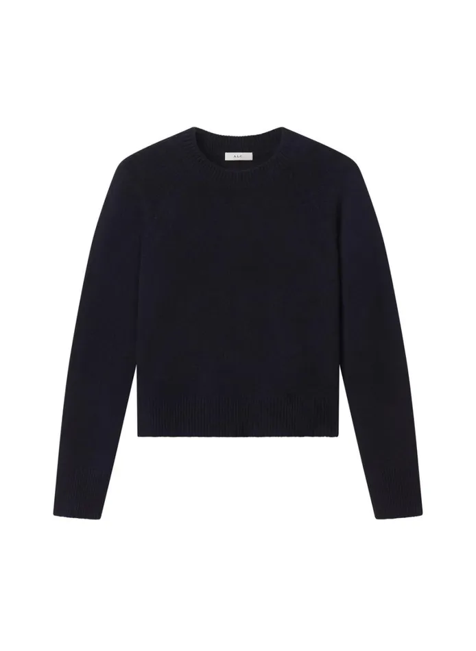 Women Sweaters ALC Ashtyn Cashmere Crew Neck Sweater Navy