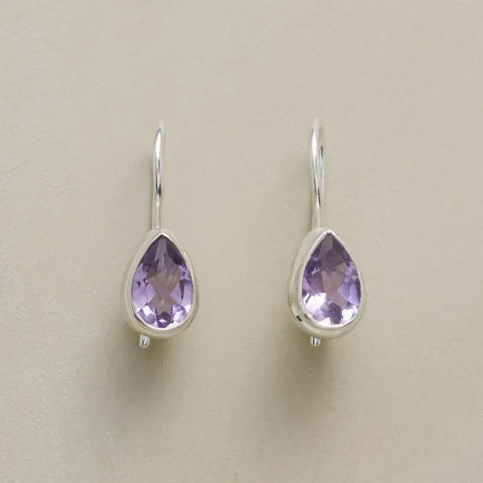 Women Tears Of Amethyst Earrings Sundance Catalog Earrings