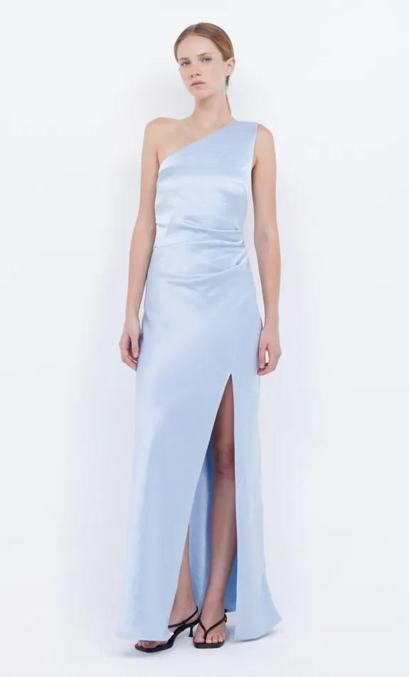 Women THE DREAMER ASYM DRESS 8211 DUSTY BLUE Bec Bridge Maxi Dresses