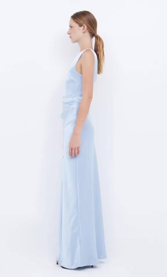 Women THE DREAMER ASYM DRESS 8211 DUSTY BLUE Bec Bridge Maxi Dresses