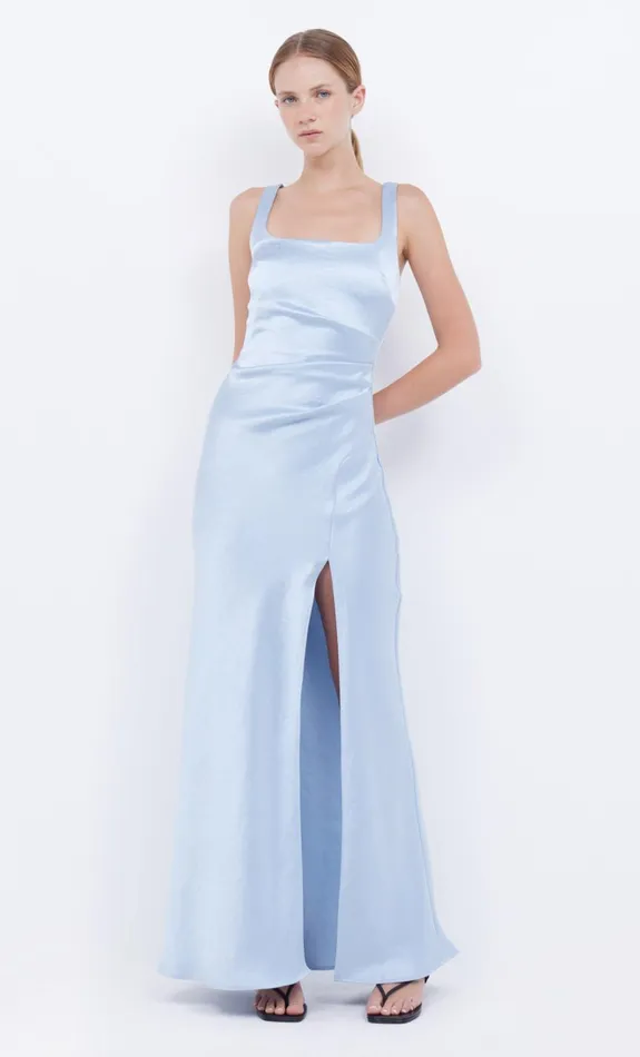 Women THE DREAMER SQUARE NECK DRESS 8211 DUSTY BLUE Bec Bridge Prom Dresses