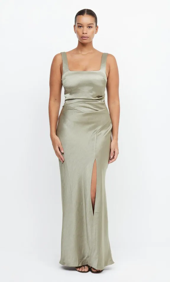 Women THE DREAMER SQUARE NECK DRESS 8211 SAGE Bec Bridge Maxi Dresses