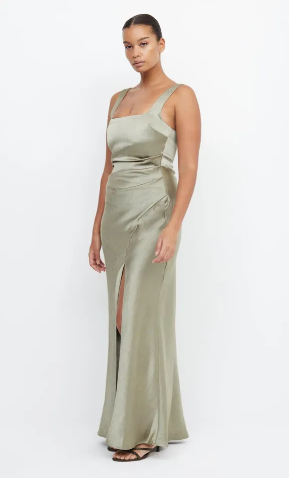 Women THE DREAMER SQUARE NECK DRESS 8211 SAGE Bec Bridge Maxi Dresses