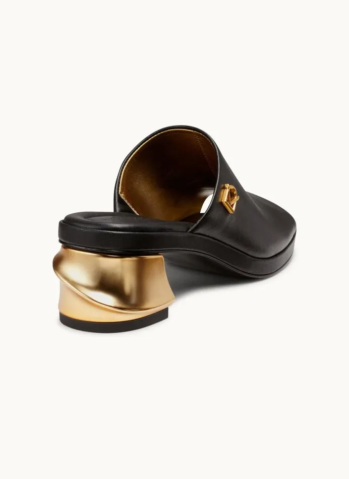 Women TINLEY PEEP TOE MULE Black Donna Karan New York Heels And Wedges Women TINLEY PEEP TOE MULE Black Donna Karan New York Heels And Wedges