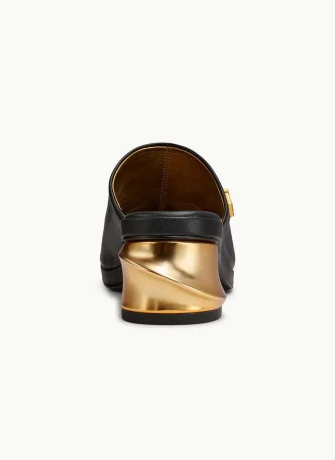 Women TINLEY PEEP TOE MULE Black Donna Karan New York Heels And Wedges Women TINLEY PEEP TOE MULE Black Donna Karan New York Heels And Wedges