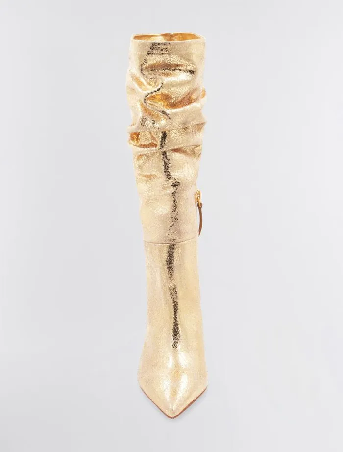 Women Toni Tall Boot Gold Crackle BCBG Shoes Women Toni Tall Boot Gold Crackle BCBG Shoes