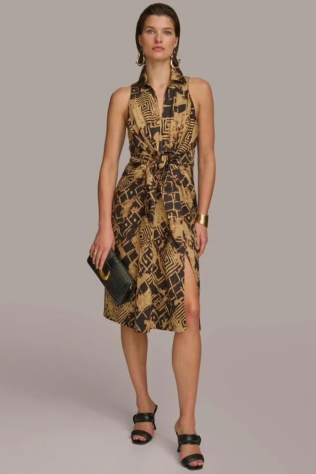 Women TORTOISE HARDWARE KNOT DRESS Blackfawn Donna Karan New York Dresses And Jumpsuits Women TORTOISE HARDWARE KNOT DRESS Blackfawn Donna Karan New York Dresses And Jumpsuits