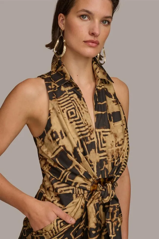 Women TORTOISE HARDWARE KNOT DRESS Blackfawn Donna Karan New York Dresses And Jumpsuits Women TORTOISE HARDWARE KNOT DRESS Blackfawn Donna Karan New York Dresses And Jumpsuits