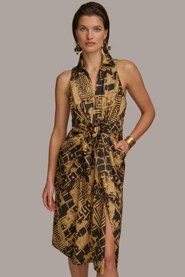 Women TORTOISE HARDWARE KNOT DRESS Blackfawn Donna Karan New York Dresses And Jumpsuits Women TORTOISE HARDWARE KNOT DRESS Blackfawn Donna Karan New York Dresses And Jumpsuits