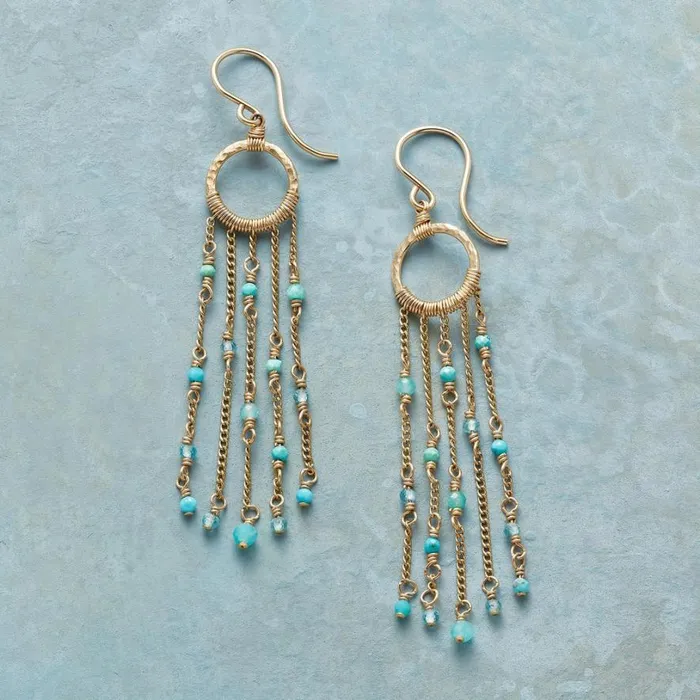 Women Tropical Seas Earrings Sundance Catalog Earrings