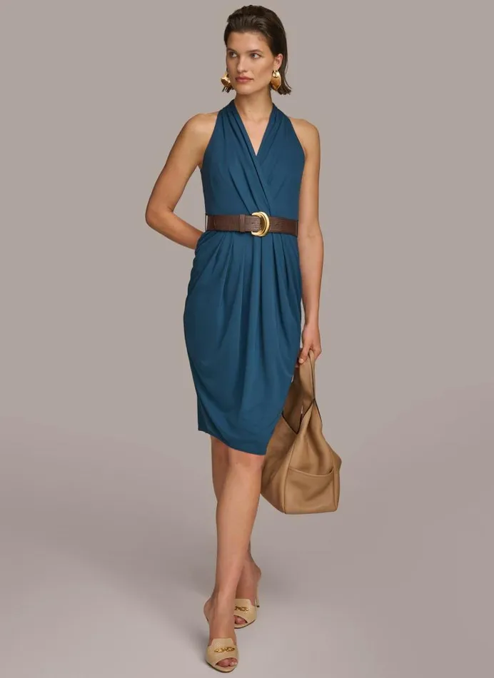 Women V NECK SHEATH DRESS Tide Donna Karan New York Dresses And Jumpsuits