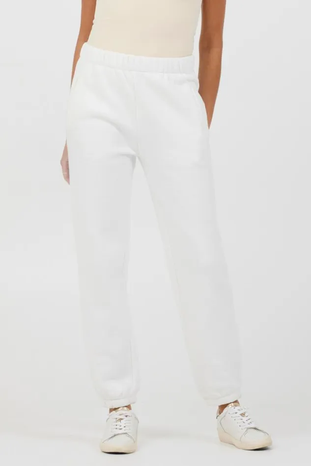 Women Vintage Havana All Bottoms White Essentials Fleece Joggers White