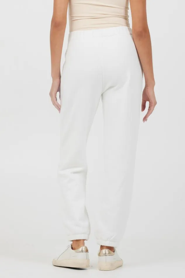 Women Vintage Havana All Bottoms White Essentials Fleece Joggers White