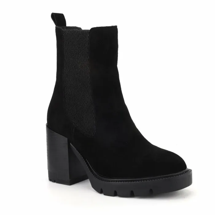 Women Vintage Havana Boots Booties BRAYTON 8211 BLACK Black