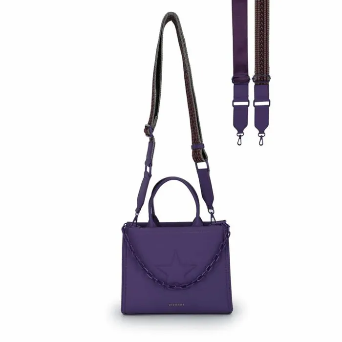 Women Vintage Havana Crossbody ALYCE BAG 8211 PLUM