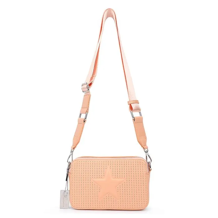 Women Vintage Havana Crossbody HENNA BAG 8211 PEACH