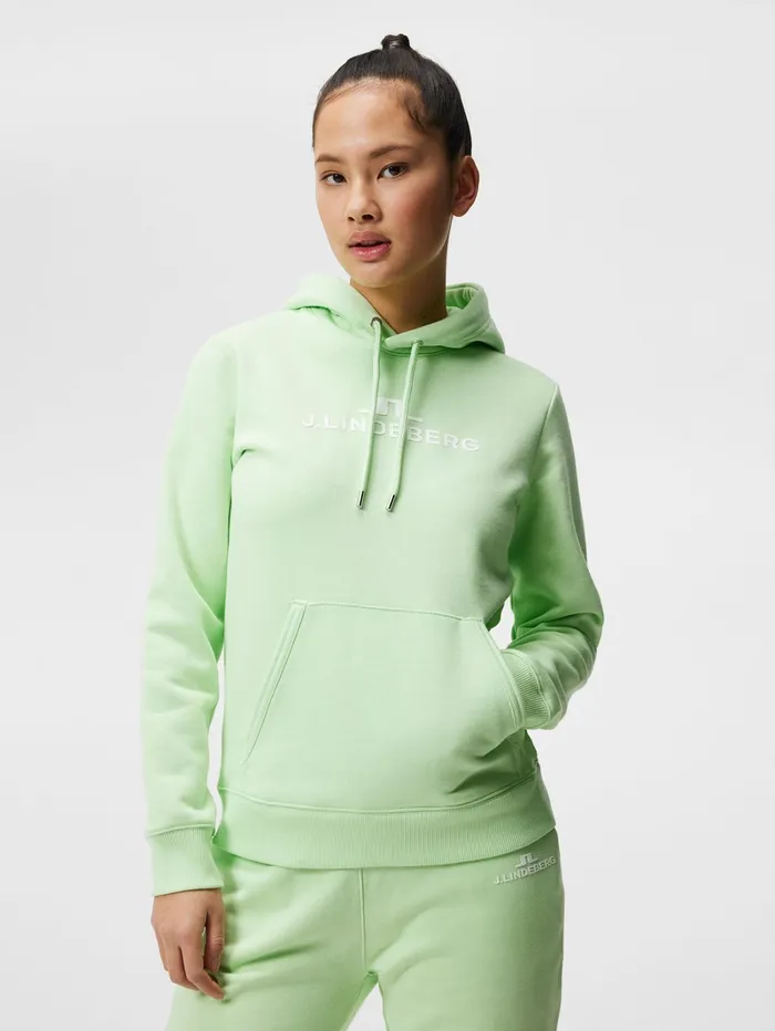 Women W Alpha Hood Patina Green JLindeberg Sweaters
