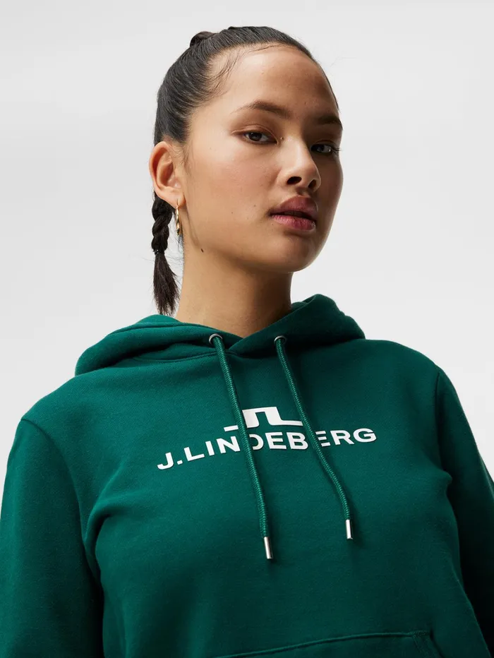Women W Alpha Hood Rain Forest JLindeberg Sweaters Women W Alpha Hood Rain Forest JLindeberg Sweaters