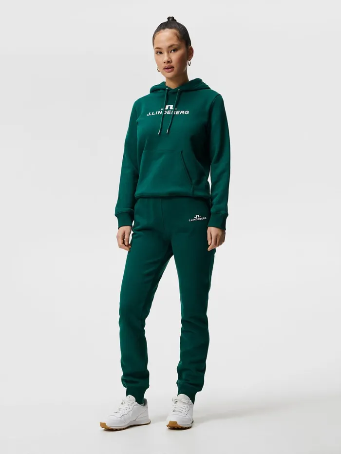 Women W Alpha Hood Rain Forest JLindeberg Sweaters Women W Alpha Hood Rain Forest JLindeberg Sweaters