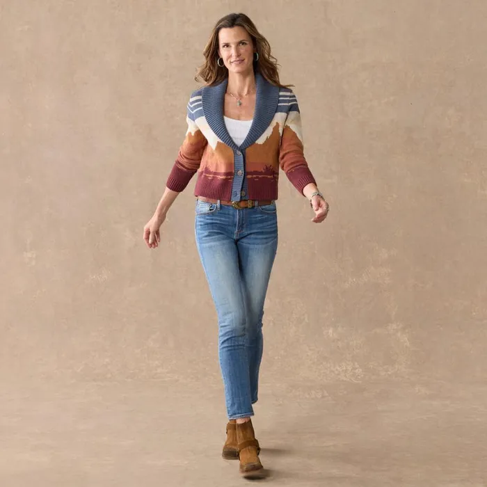 Women Western Scenic Cardigan Multi Sundance Catalog Sweaters Women Western Scenic Cardigan Multi Sundance Catalog Sweaters