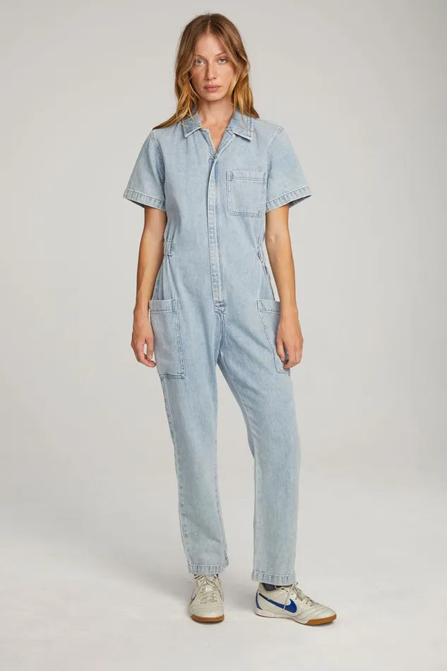 Womens Chaser Brand Bottoms Ashland Classic Blue Jumpsuit