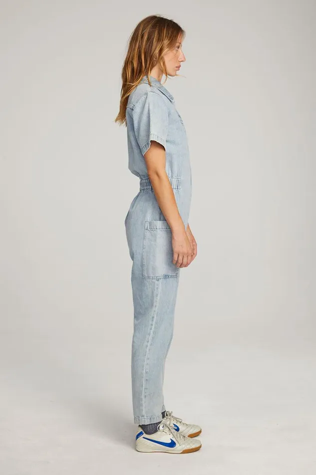 Womens Chaser Brand Bottoms Ashland Classic Blue Jumpsuit