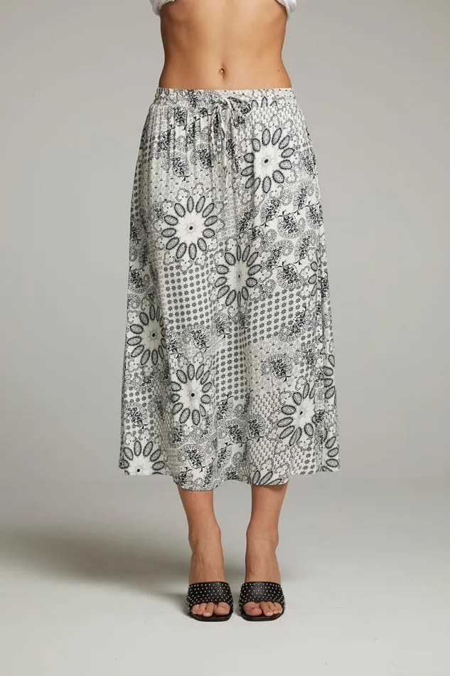Womens Chaser Brand Bottoms Darby Paisley Bandana Midi Skirt