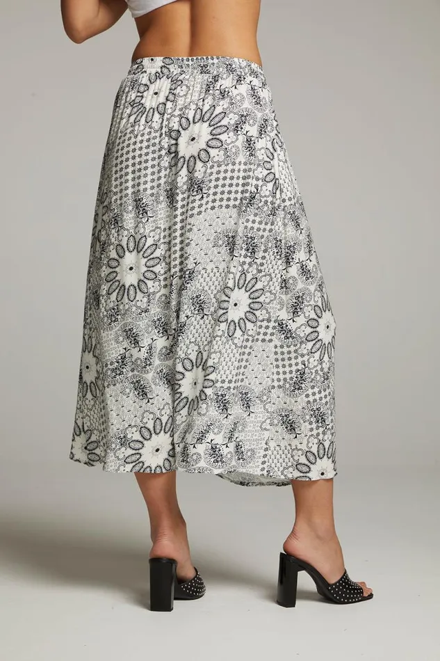 Womens Chaser Brand Bottoms Darby Paisley Bandana Midi Skirt