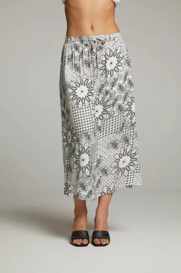 Womens Chaser Brand Bottoms Darby Paisley Bandana Midi Skirt