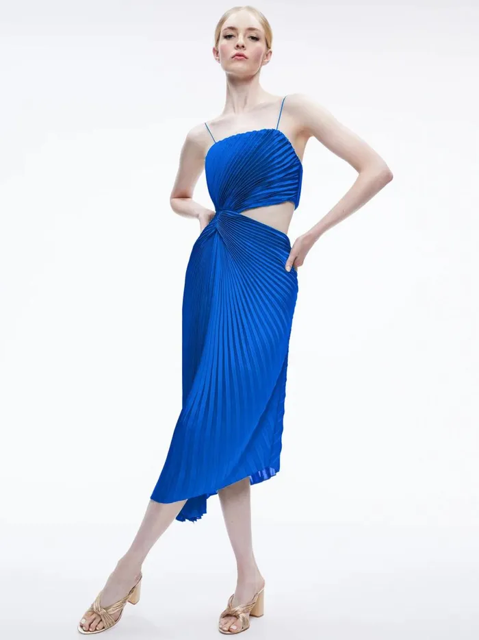 Womens Dresses Alice Olivia Fayeth Spaghetti Strap Asymmetrical Midi Dress Sapphire Womens Dresses Alice Olivia Fayeth Spaghetti Strap Asymmetrical Midi Dress Sapphire