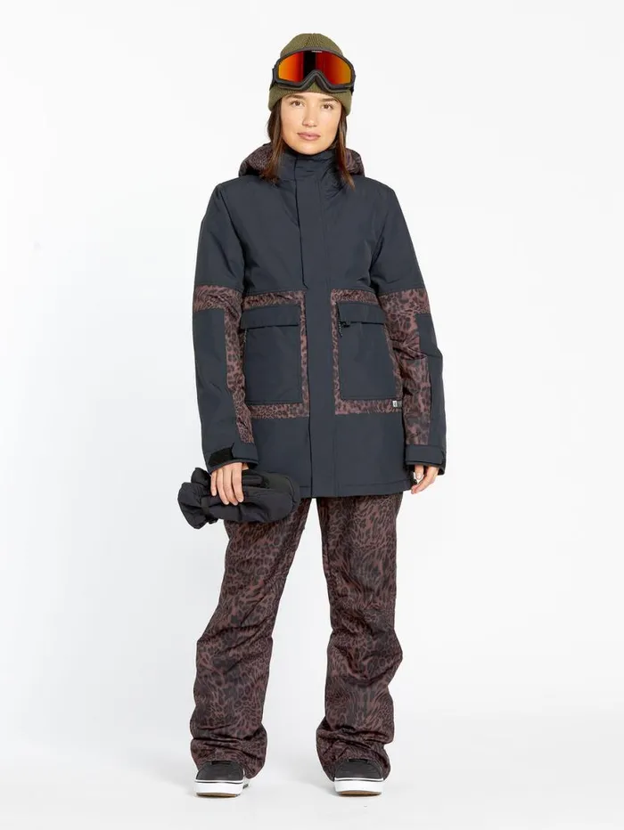 Womens Larx 2L Tds Infrared Parka 8211 Black Womens Volcom Jackets