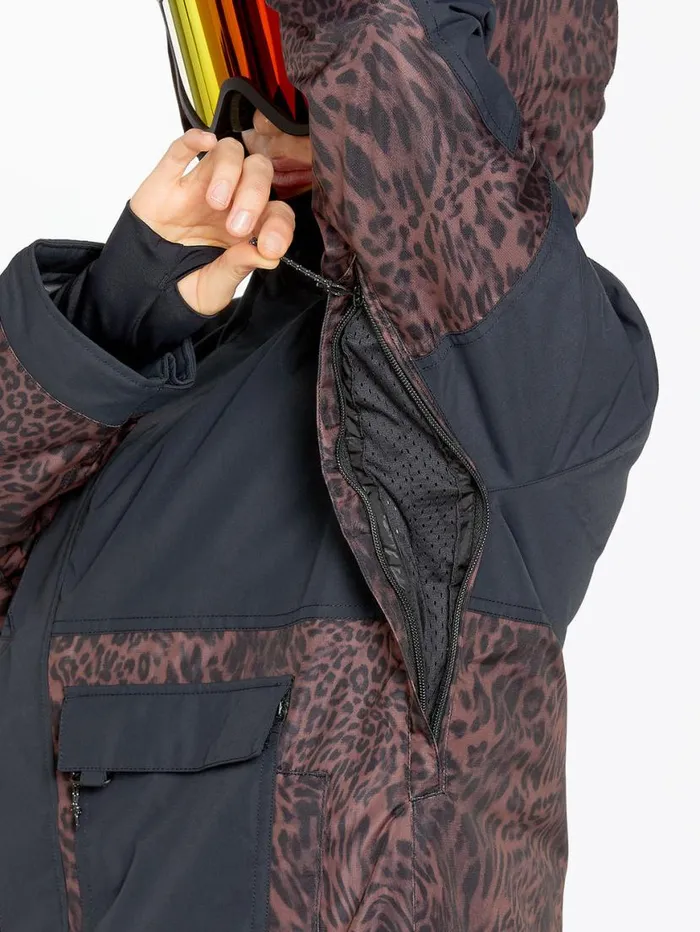 Womens Larx 2L Tds Infrared Parka 8211 Black Womens Volcom Jackets