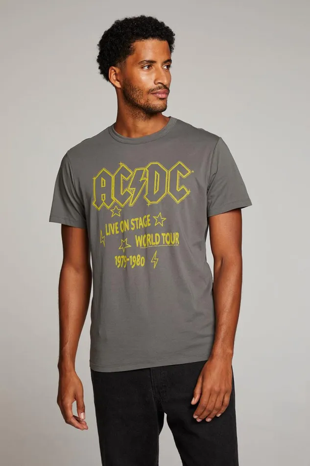 WomensMens Chaser Brand Music ACDC Live On Stage Mens Tee