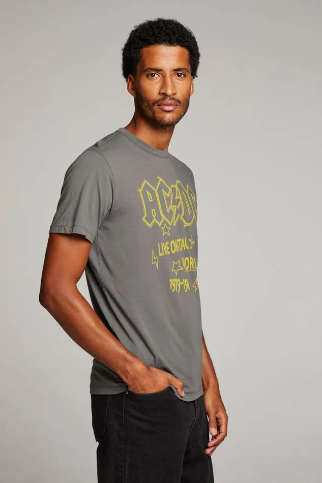 WomensMens Chaser Brand Music ACDC Live On Stage Mens Tee