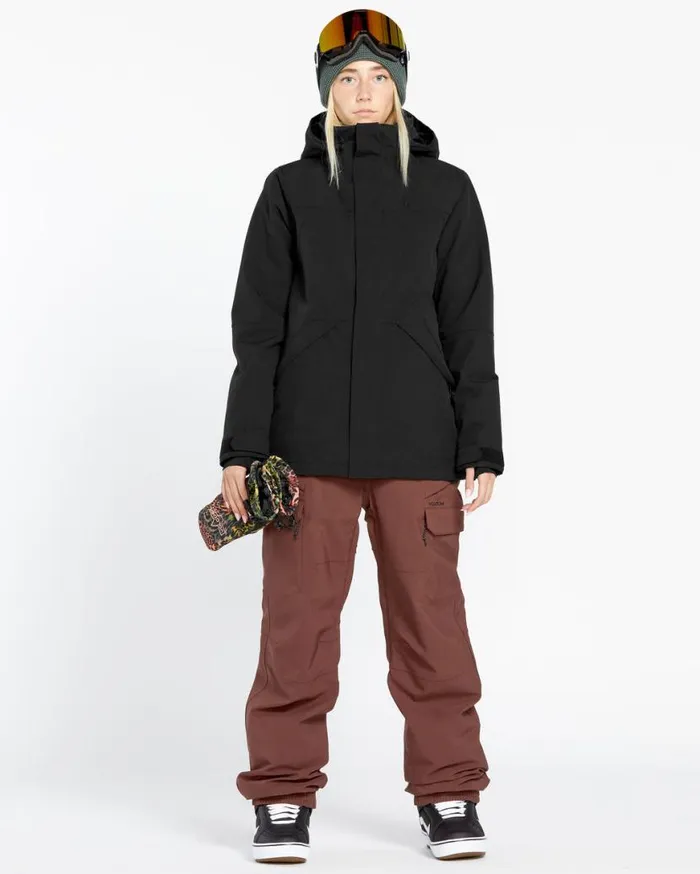Womens Shelter 3D Stretch Jacket 8211 Black Womens Volcom Jackets